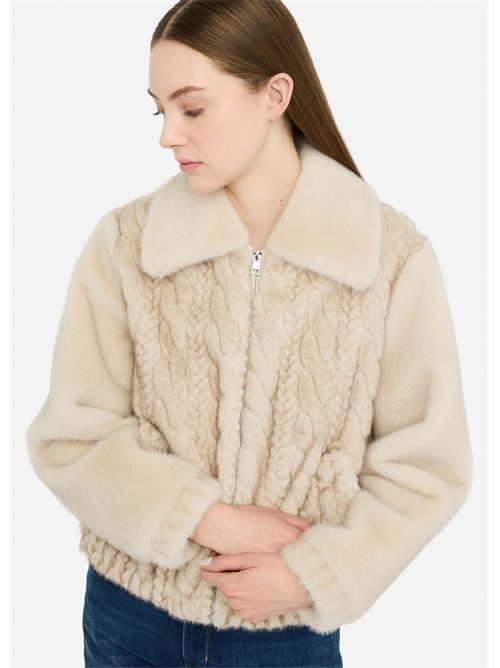 Bomber in teddy con trecce LIU JO | MF5094E1044/W9868